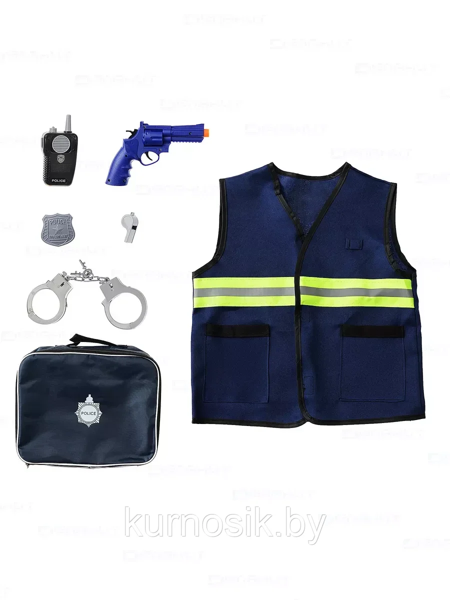 Игровой набор Полицейского в сумке, KN631 - фото 3 - id-p223000844