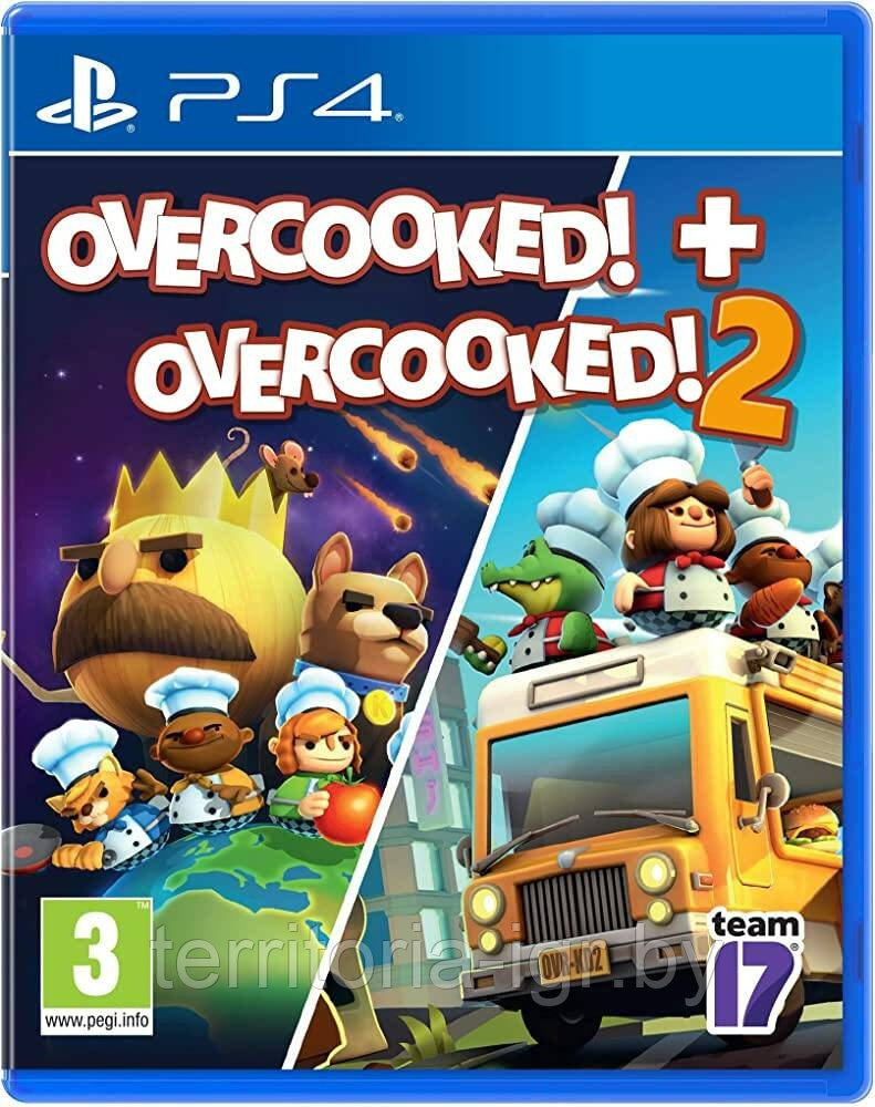 Overcooked! + Overcooked! 2 PS4 (Английская версия) - фото 1 - id-p223000873