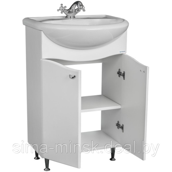 Комплект мебели для ванной "Уют 50 Волна" правый АЙСБЕРГ - фото 3 - id-p223000929