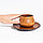Чайная пара из натурального кедра Mаgistrо, чашка 150 мл, блюдце d=15,5 см, цвет шоколадный, фото 4