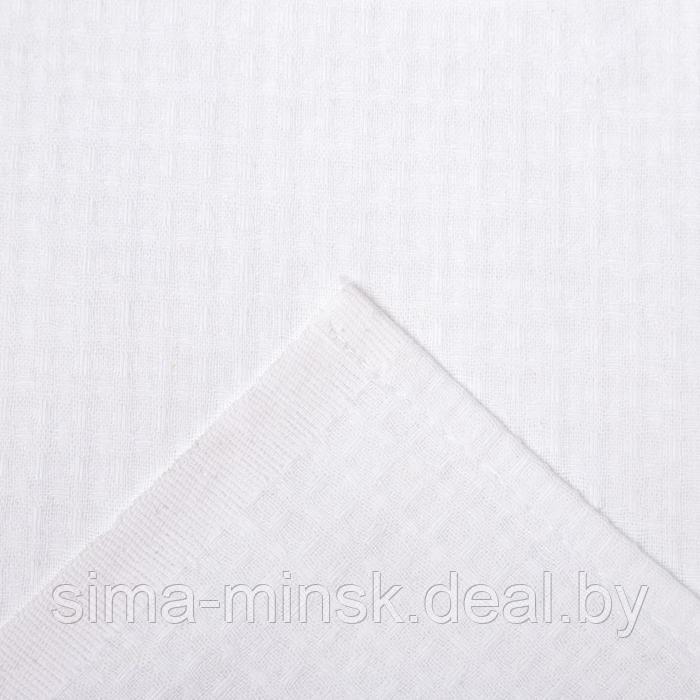 Простыня вафельная для бани Экономь и Я 150х180 см, цвет белый, 100% хлопок, 200 г/м2 - фото 4 - id-p223001238
