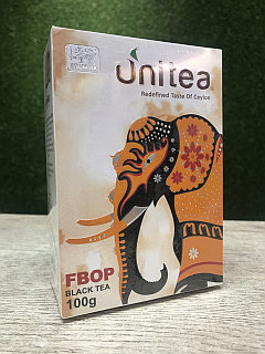 Чай черный листовой FBOP Unitea высшего сорта, пр-во Шри-Ланка 100 г