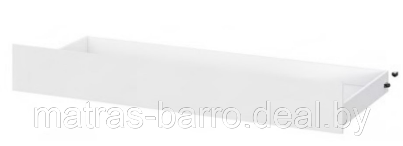Кровать односпальная Токио с основанием и выкатным ящиком (белый текстурный) - фото 7 - id-p178268615