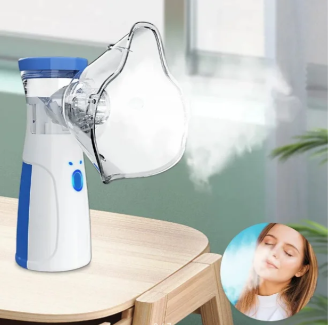 Ингалятор Mesh Nebulizer JSL-W302/ Небулайзер с насадками для детей и взрослых - фото 7 - id-p223001875