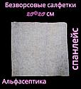Салфетки сухие (пачка 20х20 см) СПАНЛЕЙС 100 штук, плотность 40гр/м2 (+20% НДС), фото 3