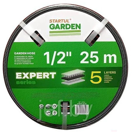 Шланг поливочный 1/2" 25м GARDEN EXPERT   (5 слоев) STARTUL ST6035-1/2-25