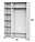 Шкаф трехстворчатый Соло белый/белый глянец/венге, фабрика SV-Мебель, фото 6