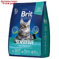 Сухой корм Brit Premium Cat Sensitive для кошек, ягненок и индейка, 2 кг