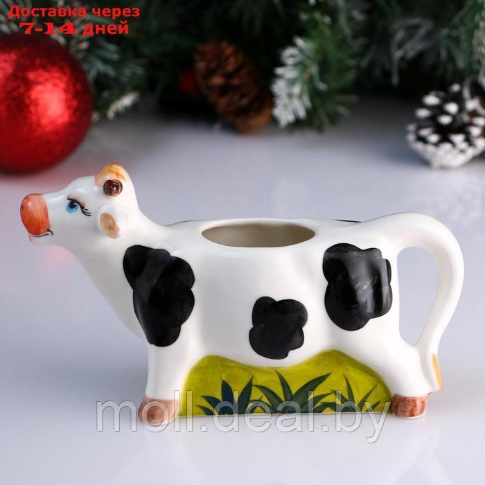 Чайник-молочник фарфоровый "Корова", пегая, объём 0,2 л - фото 2 - id-p222989899