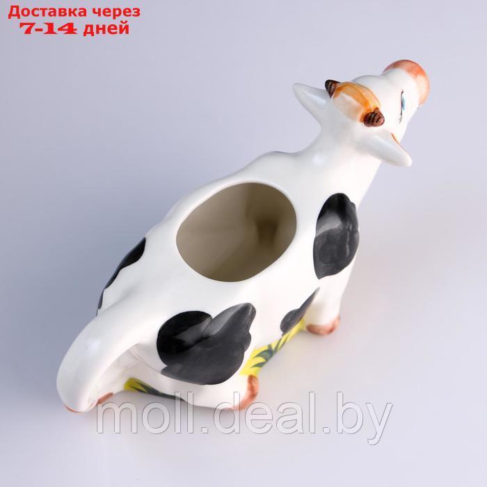 Чайник-молочник фарфоровый "Корова", пегая, объём 0,2 л - фото 4 - id-p222989899