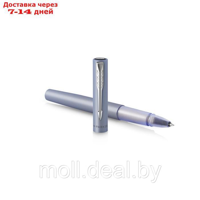 Ручка-роллер Parker VECTOR XL SILVER BLUE, тонкая 0.5мм, подар/уп 2159775 - фото 3 - id-p222988016
