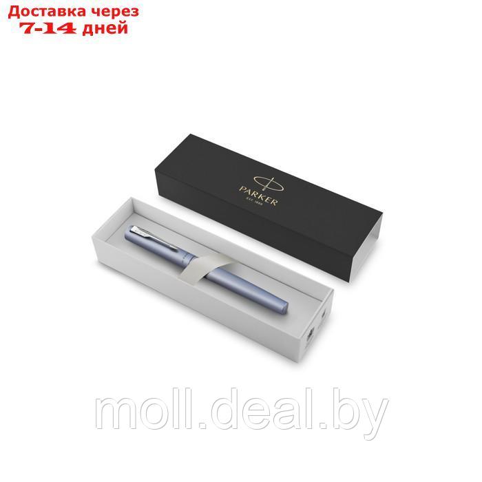 Ручка-роллер Parker VECTOR XL SILVER BLUE, тонкая 0.5мм, подар/уп 2159775 - фото 4 - id-p222988016
