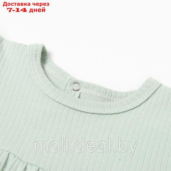 Платье и повязка Крошка, Я BASIC LINE, рост 68-74 см, зеленый - фото 2 - id-p222991466