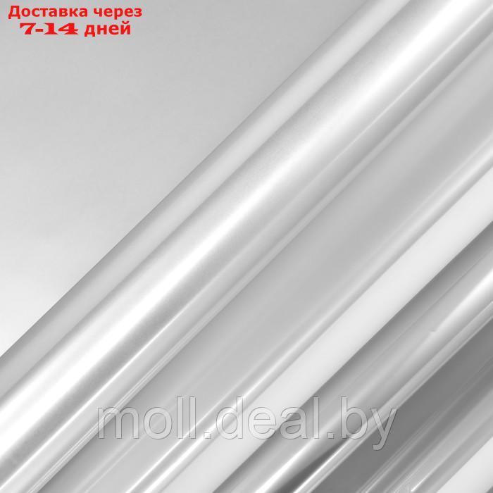 Пленка для цветов,"Металлик", 0,58х10м, серебро - фото 4 - id-p222988109