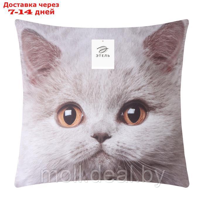 Подушка декоративная "Серый котик" - фото 4 - id-p222992611