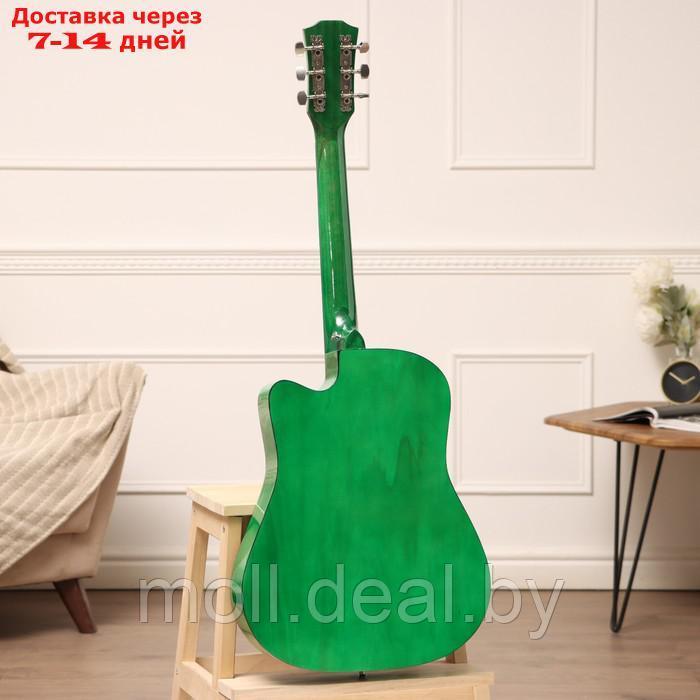 Акустическая гитара Music Life QD-H38Q-hw, зелёная - фото 5 - id-p222992616