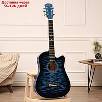 Акустическая гитара Music Life QD-H38Q-hw, синяя