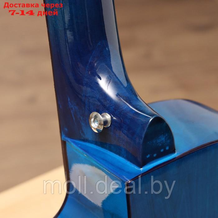 Акустическая гитара Music Life QD-H38Q-hw, синяя - фото 6 - id-p222992621