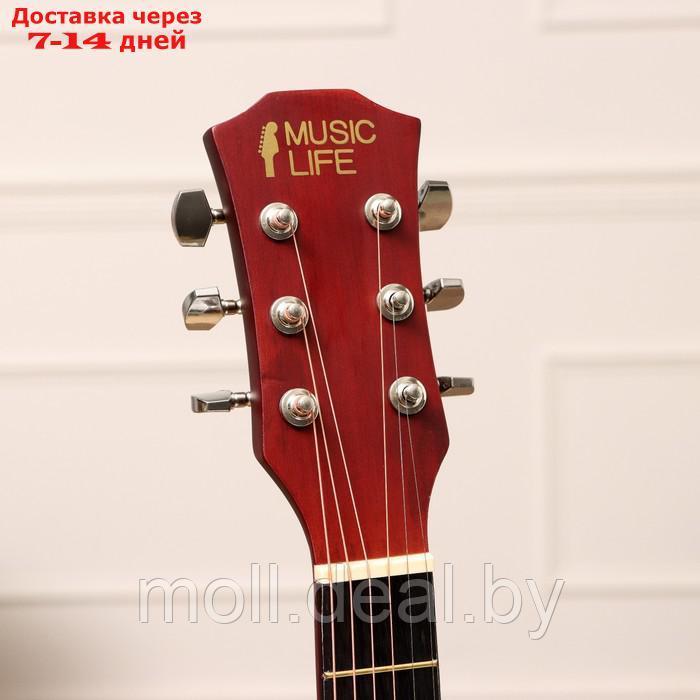Акустическая гитара Music Life SD-H38Q, светло-коричневая - фото 2 - id-p222992622