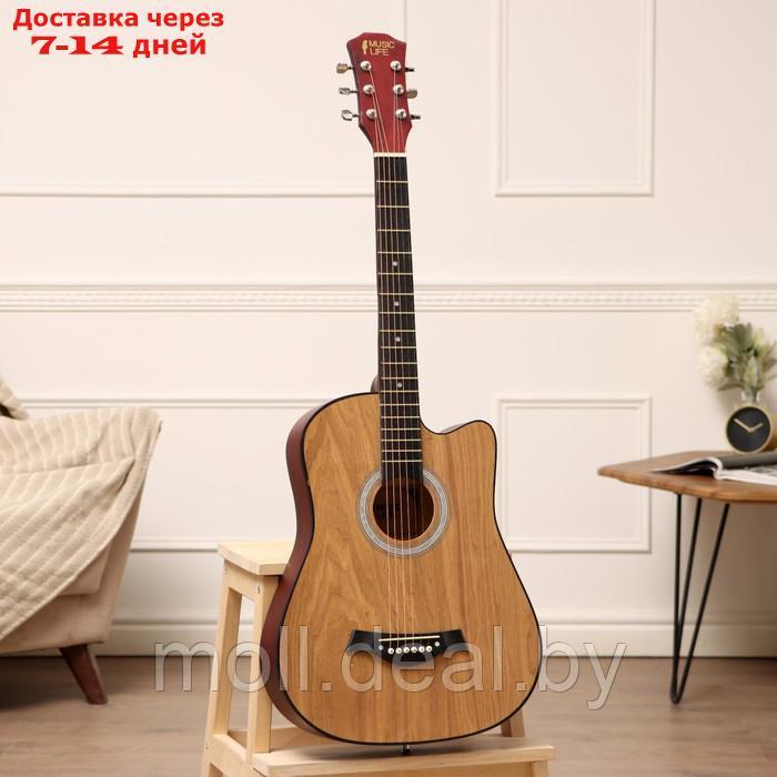 Акустическая гитара Music Life SD-H38Q, бежевая - фото 1 - id-p222992626