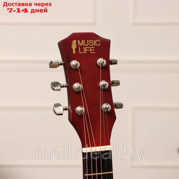 Акустическая гитара Music Life SD-H38Q, бежевая - фото 2 - id-p222992626