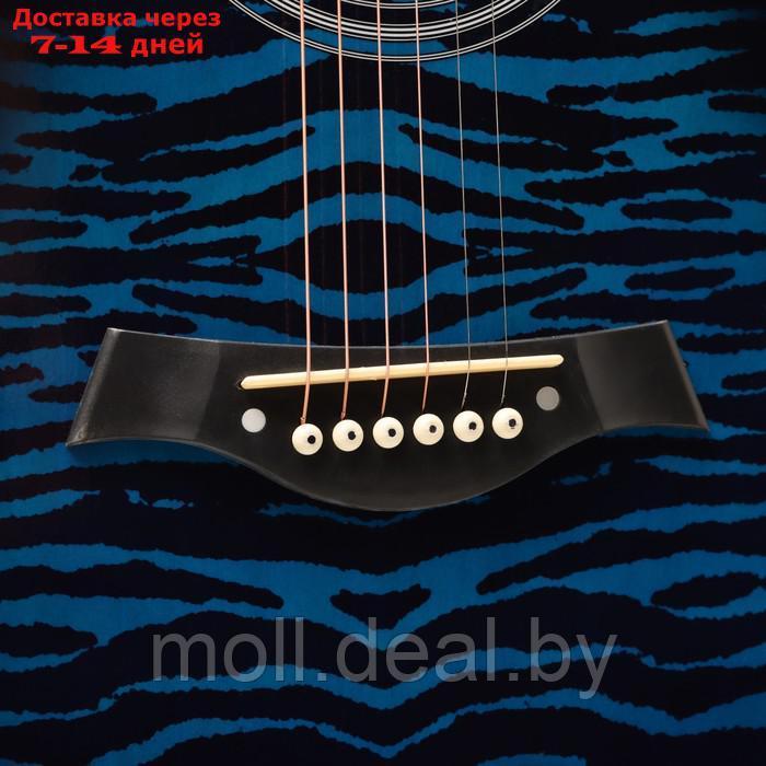 Акустическая гитара Music Life QD-H40Q-hw, синий - фото 4 - id-p222992627