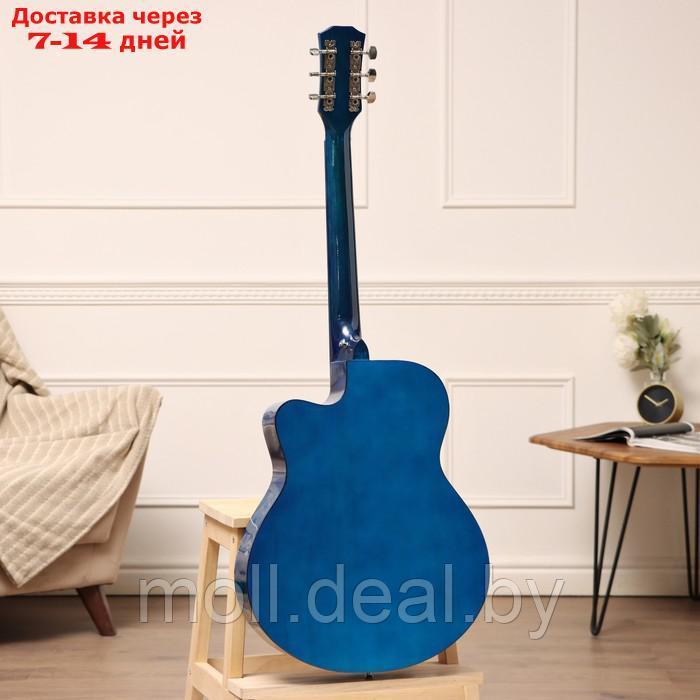 Акустическая гитара Music Life QD-H40Q-hw, синий - фото 5 - id-p222992627