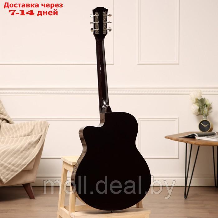 Акустическая гитара Music Life QD-H40Q-hw, фиолет - фото 5 - id-p222992631