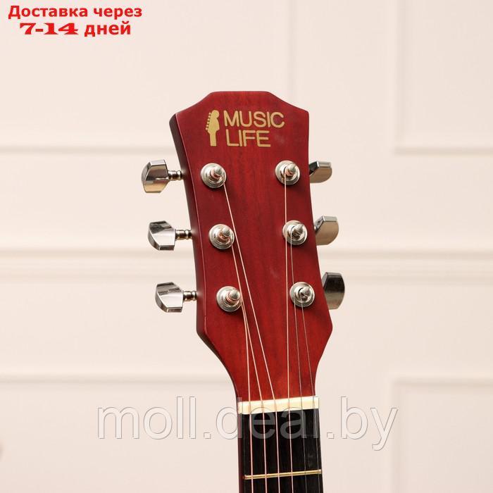 Акустическая гитара Music Life SD-H38Q, коричневая - фото 2 - id-p222992635