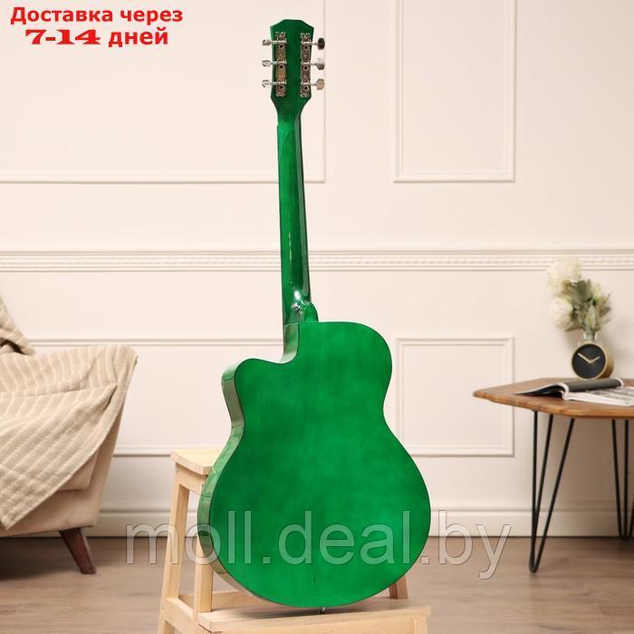 Акустическая гитара Music Life QD-H40Q-hw, зеленый - фото 5 - id-p222992636