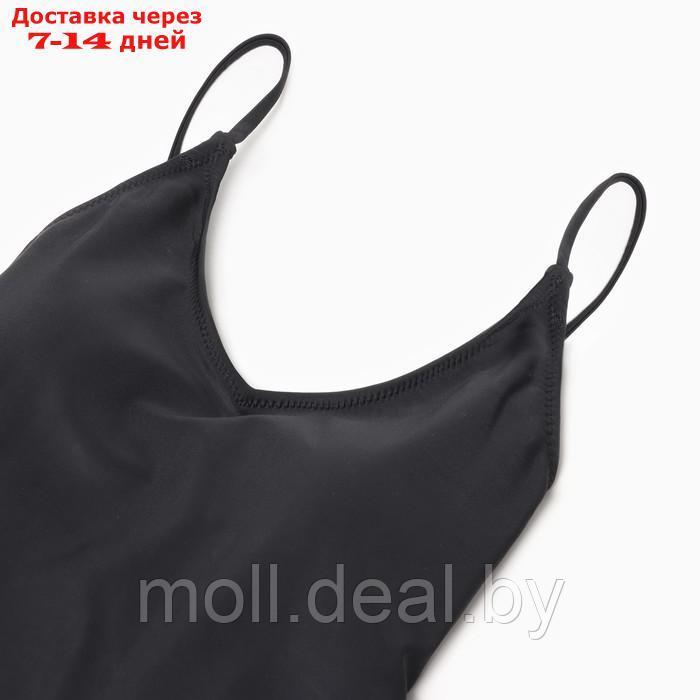 Купальник женский слитный шнуровка на спине MINAKU цвет чёрный , размер 44 - фото 2 - id-p222991649