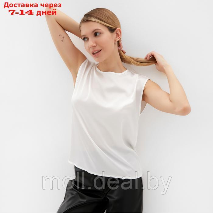 Топ женский MINAKU: Casual Collection цвет белый, размер 52 - фото 1 - id-p222991651
