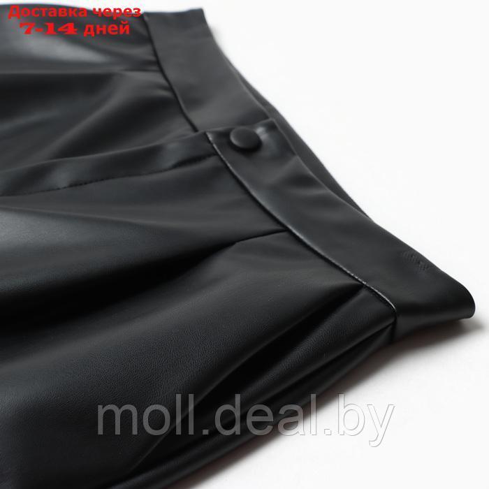 Шорты женские кожаные MIST Basе, р. 46, черный - фото 2 - id-p222991661