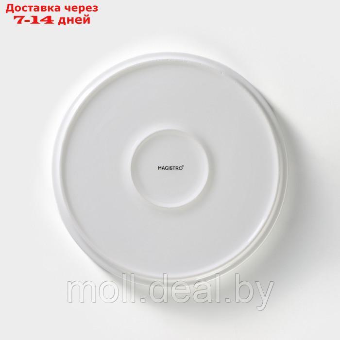 Набор фарфоровой посуды на 2 персоны Magistro La palla, 7 предметов: тарелка d=23 см, 2 тарелки d=23,2 см, 2 - фото 4 - id-p222991687