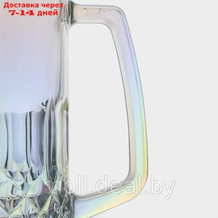 Кружка для пива "Кристалл" 500 мл 11,5х8,3х15, цвет перламутровый - фото 3 - id-p222991694