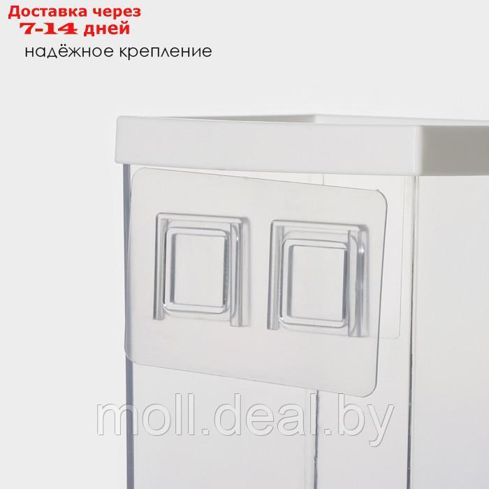 Контейнер - дозатор для хранения сыпучих RICCO, 11,8×9,5×25,5 см, 1,5 л, на 1,5 кг, цвет белый - фото 3 - id-p222991697