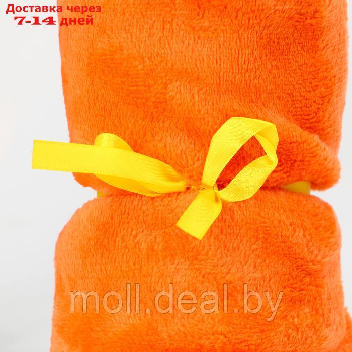 Мягкая игрушка-плед "Морковка", 20 см, цвет оранжевый - фото 2 - id-p222992722
