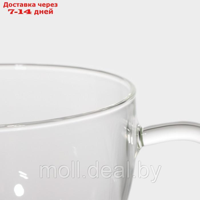 Чайная пара "Невесомость" чашка 200 мл 12х9х6,5см, блюдце 11см - фото 4 - id-p222991704