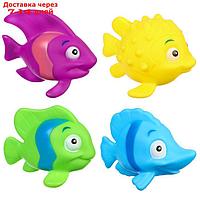 Набор игрушек для ванны "Морские рыбки №2", 4 шт, Крошка Я