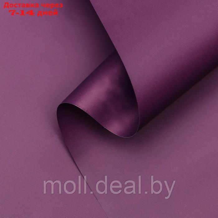 Пленка для цветов тонированная, матовая, красный пурпур, 0,5 х 10 м, 65 мкм - фото 1 - id-p222988830