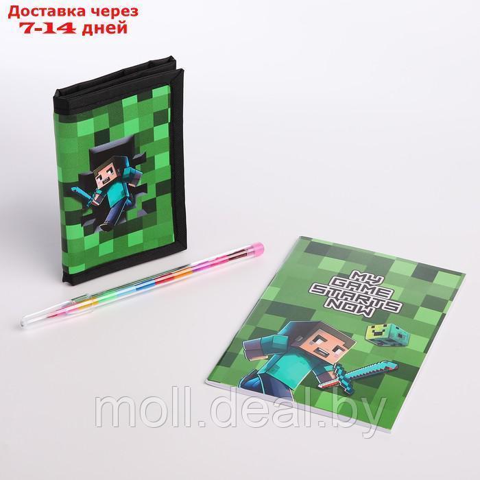 Детский подарочный набор "Играй сейчас" кошелек, блокнот, карандаш - фото 1 - id-p222992771