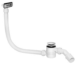Сифон для ванны McAlpine HC2600CLOV хром, очистка снаружи
