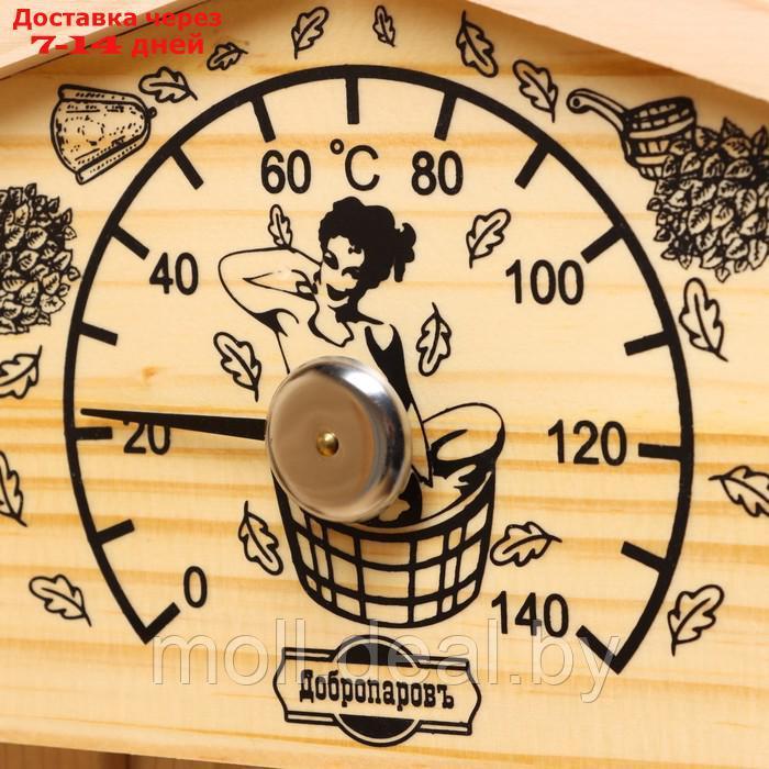 Термометр для бани "Избушка", деревянный, 23 х 12,5 см, Добропаровъ - фото 2 - id-p222992861