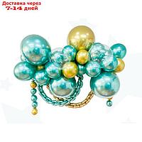 Набор для создания композиций из воздушных шаров, набор 52 шт., золото, зеленый