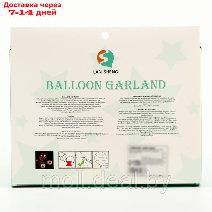 Набор для создания композиций из воздушных шаров, набор 52 шт., золото, зеленый - фото 3 - id-p222992031