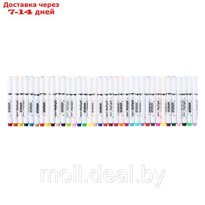 Набор маркеров, 36 цветов, кистеобразный наконечник, в пластиковой коробке - фото 1 - id-p222989196