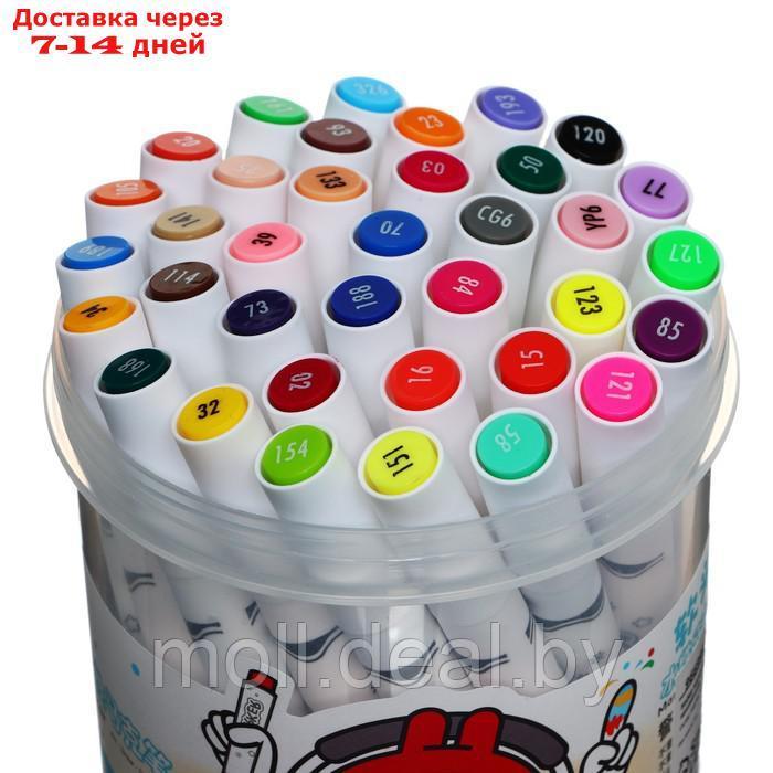 Набор маркеров, 36 цветов, кистеобразный наконечник, в пластиковой коробке - фото 4 - id-p222989196