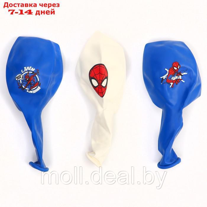 Воздушные шары цветные "С Днем Рождения!",12 дюйм (набор 25 шт), Человек-паук - фото 3 - id-p222992099