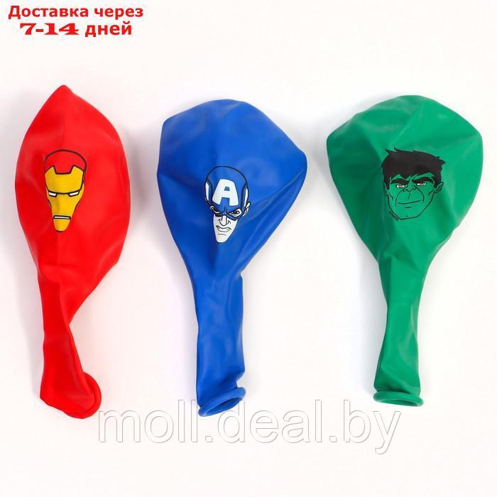 Воздушные шары цветные "С Днем Рождения!",12 дюйм (набор 25 шт), Мстители - фото 3 - id-p222992128