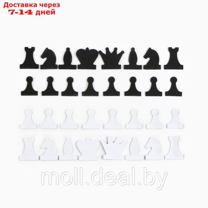 Набор магнитных фигур для демонстрационных шахмат, фигура 8 х 8 см - фото 1 - id-p222991168
